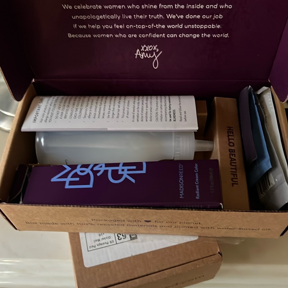 Madison reed milano brown kit new in box